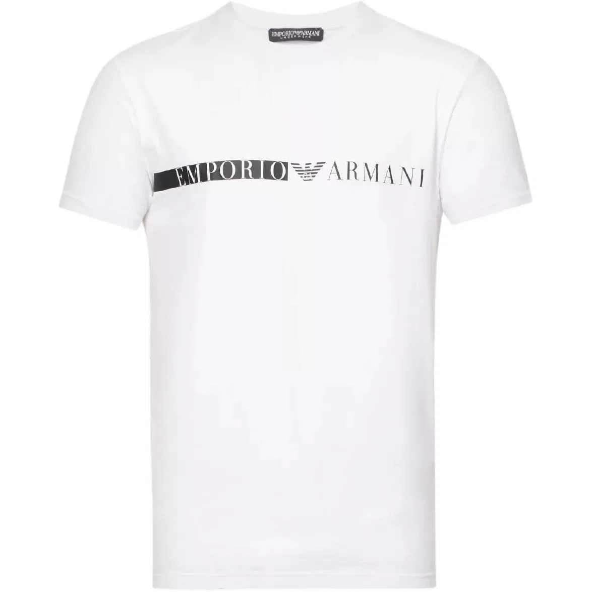 Мужская футболка с логотипом EMPORIO ARMANI, White