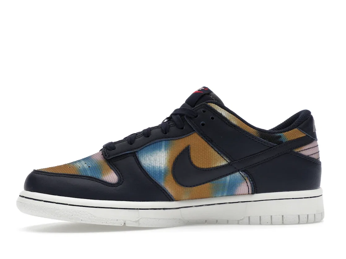 Детские кроссовки для мальчиков и девочек с принтом Nike Dunk Low Graffiti Navy Nike, Obsidian/Obsidian/Summit White — фото 3