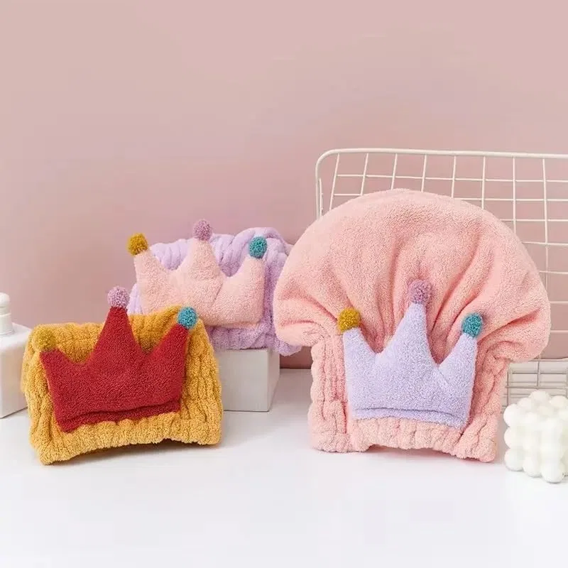 Шапочка для душа для сушки волос, Microfaser, AD-BCrbgen, 1 шт, 22x28 см, Purple Crown — фото 3