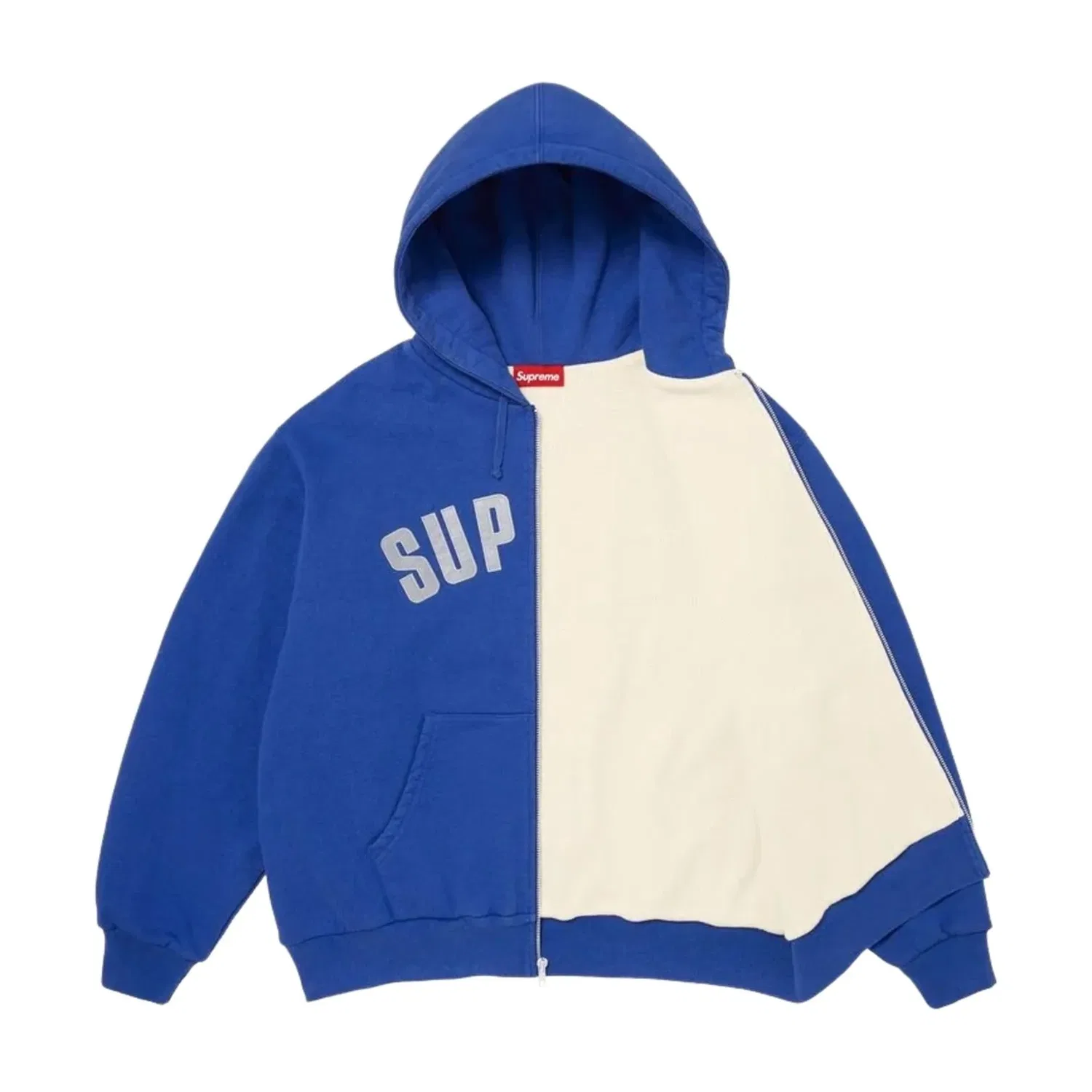 Мужское худи FW26 Arc Thermal Lined Zip Up Hooded Sweatshirt 'Royal' Supreme, Royal — фото 2