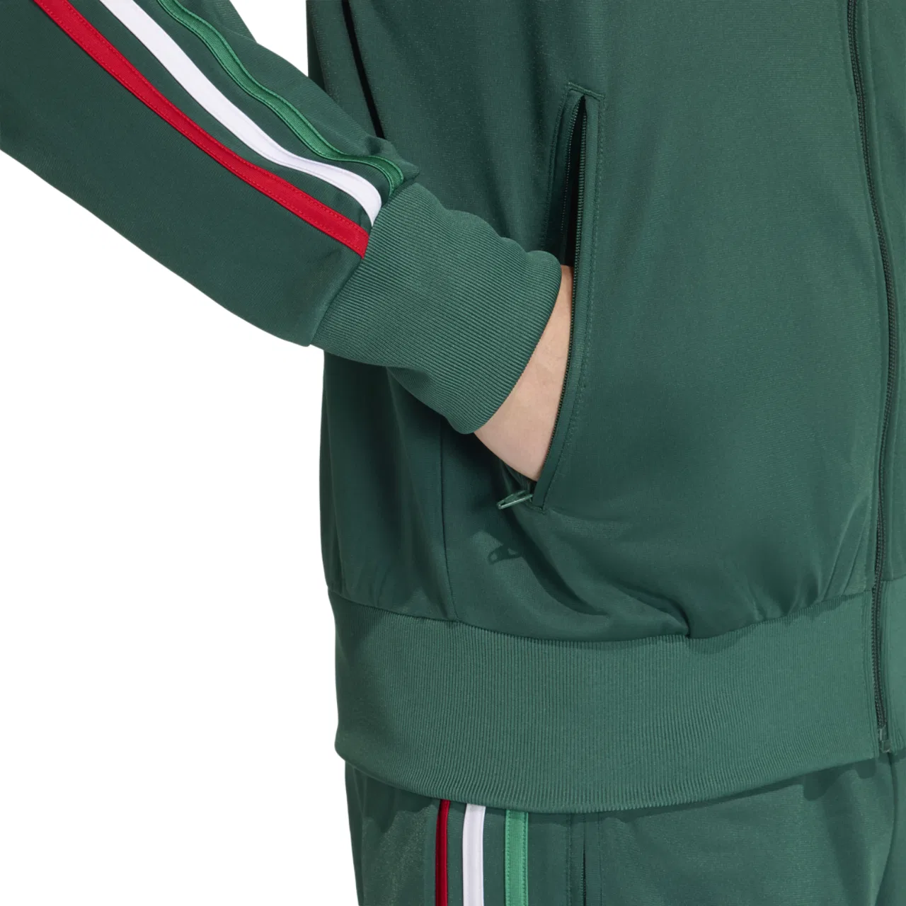 Мужская куртка Firebird Track Top Adidas, зеленый/красный — фото 4