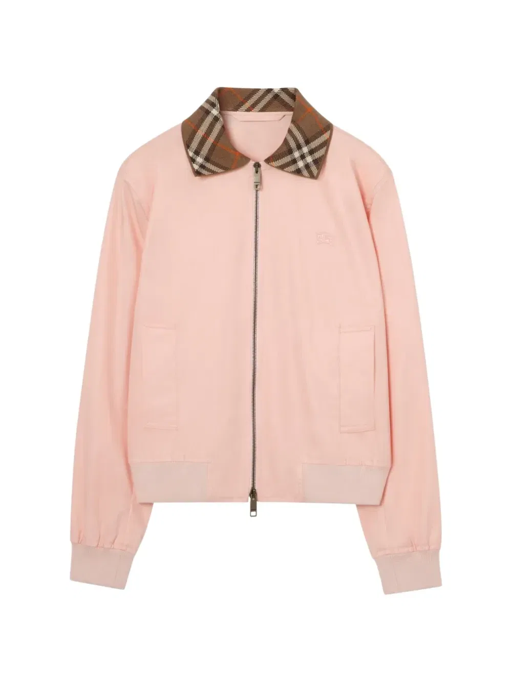 Укороченный бомбер Tropical Gabardine Hayfield Burberry, розовый