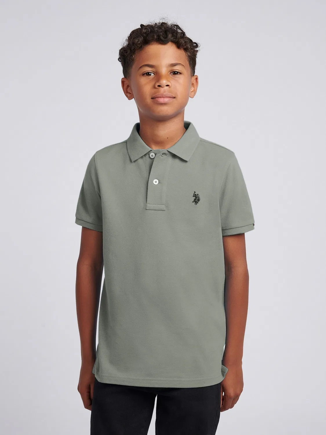Поло U.S. Polo Assn. Double Horsemen, темно-зеленый