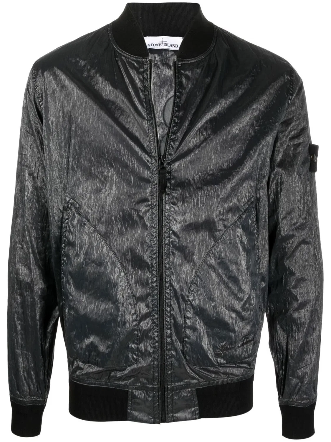 Куртка-бомбер с патчем Loog Stone Island, черный