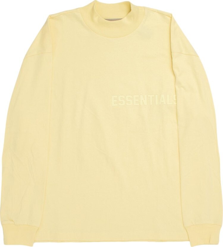 Лонгслив Fear of God Essentials Long-Sleeve Tee 'Canary', желтый — фото 2