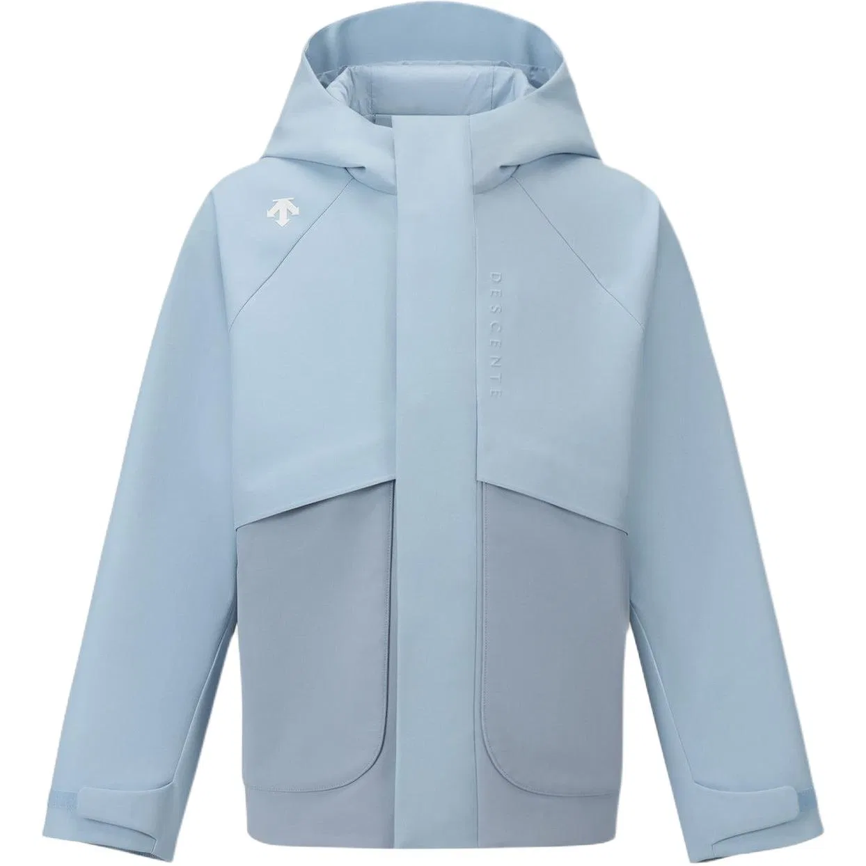 Детская куртка с капюшоном, немодельная, Descente, Blue