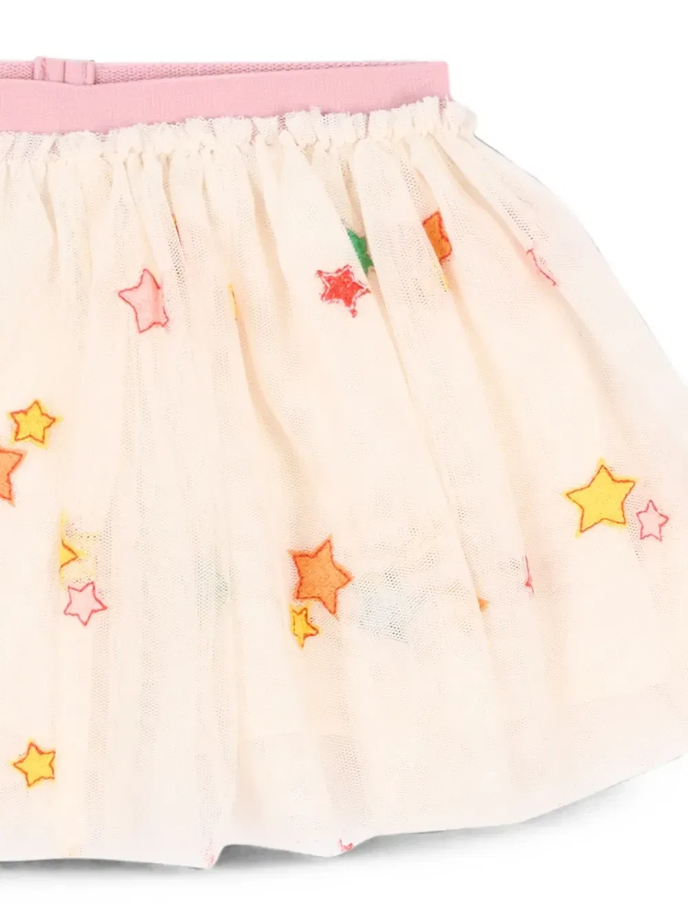 Юбка из тюля со звездным мивом Stella Mccartney Kids, бежевый — фото 3