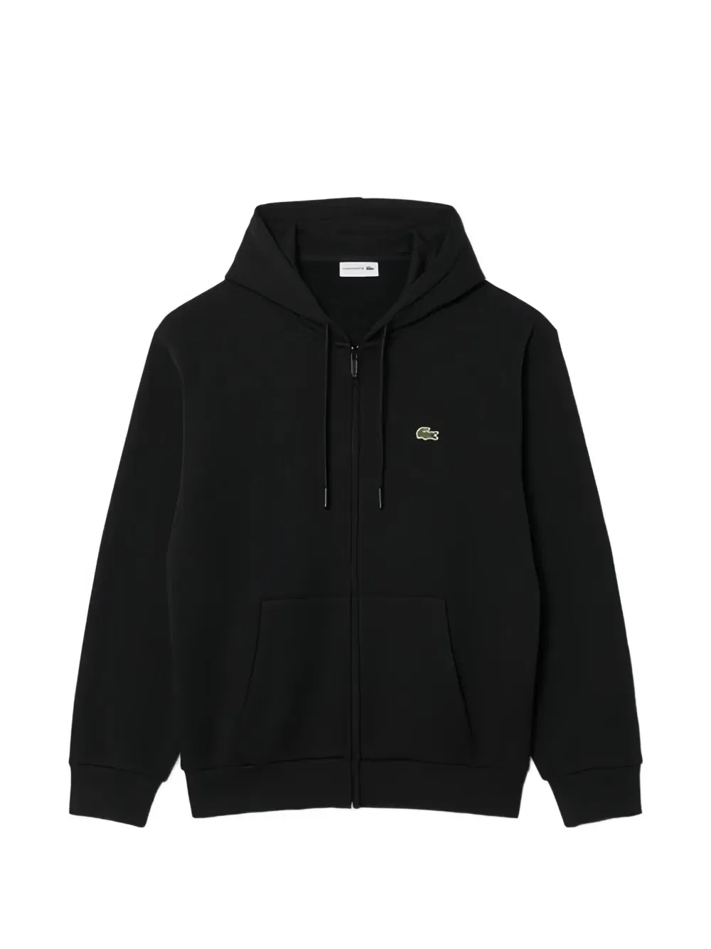 Черная толстовка на молнии Lacoste, черный
