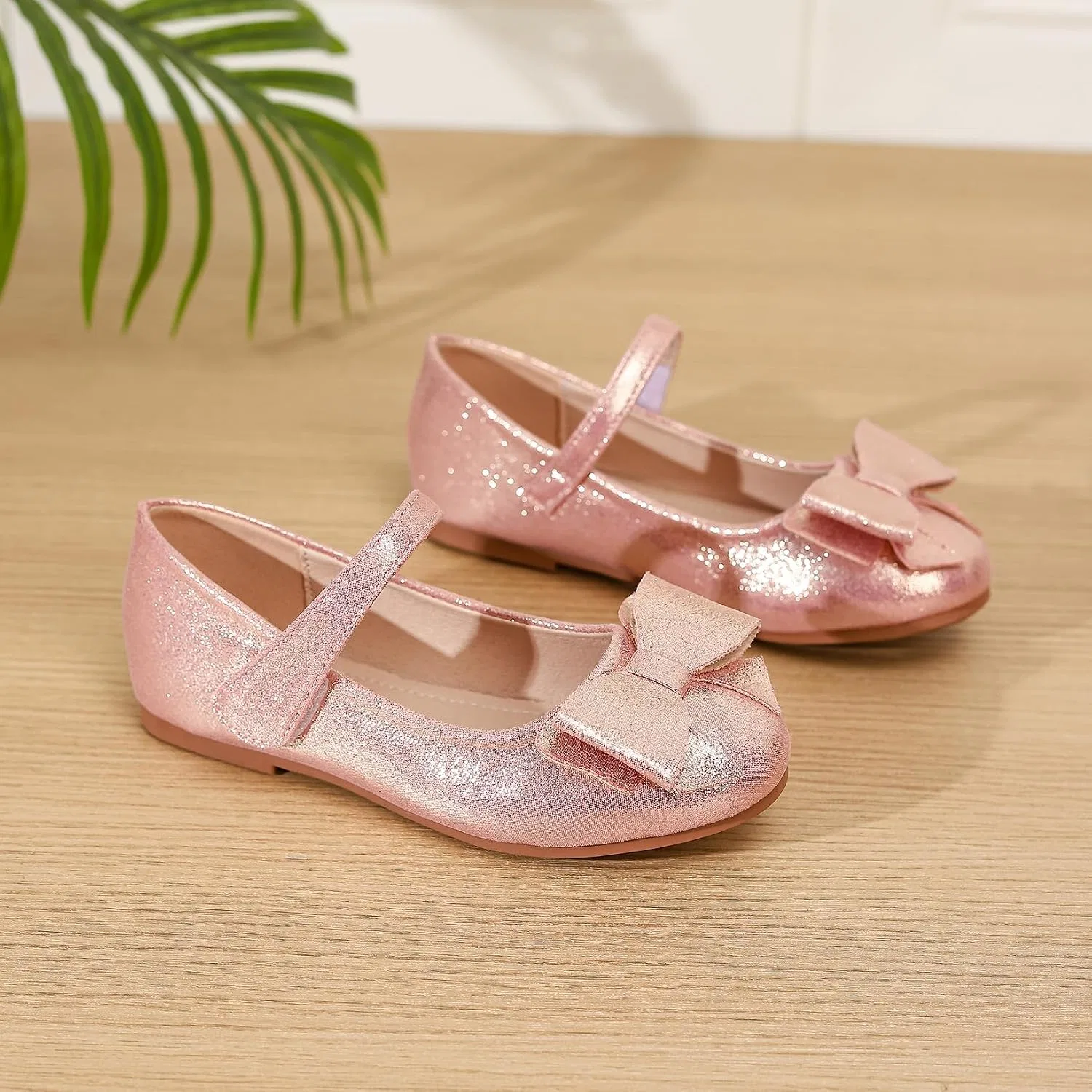 Детские балетки Мэри Джейн для девочек Wxiaoduu, Pink — фото 3