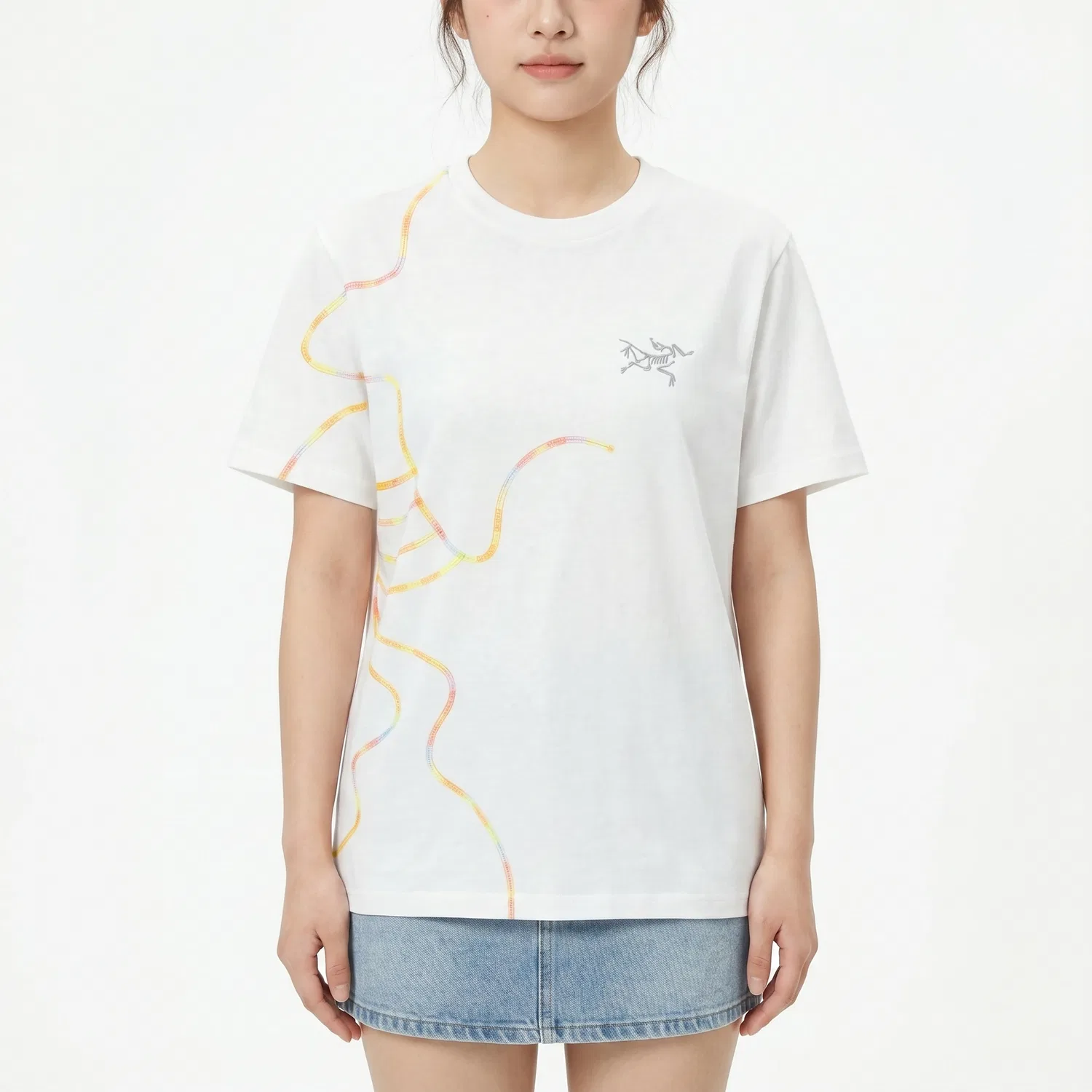 Футболка с круглым вырезом, умеренная посадка, Arcteryx, Ivory White — фото 4