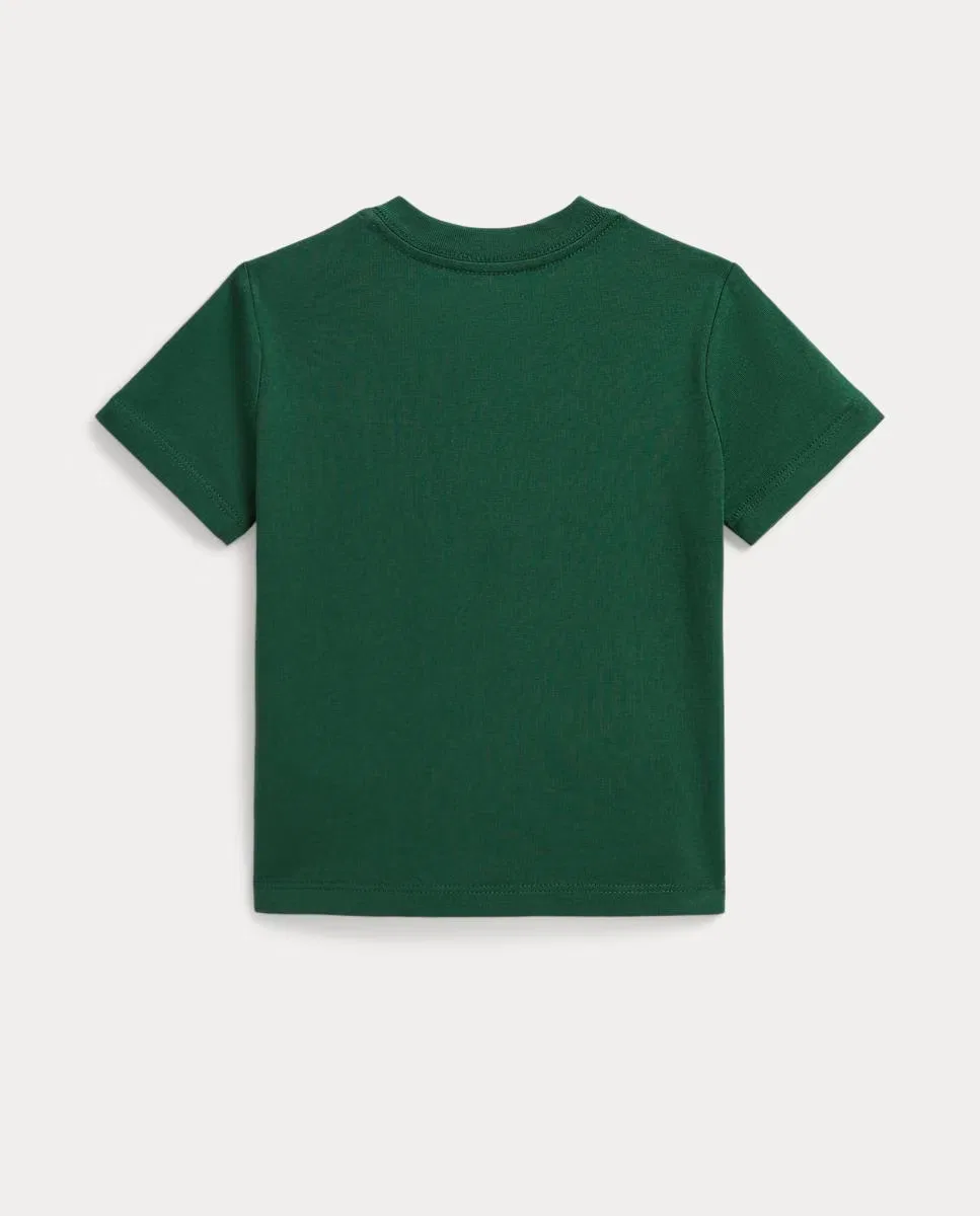 Детская футболка из хлопка, Unisex Logo, Polo Ralph Lauren, зеленый — фото 2