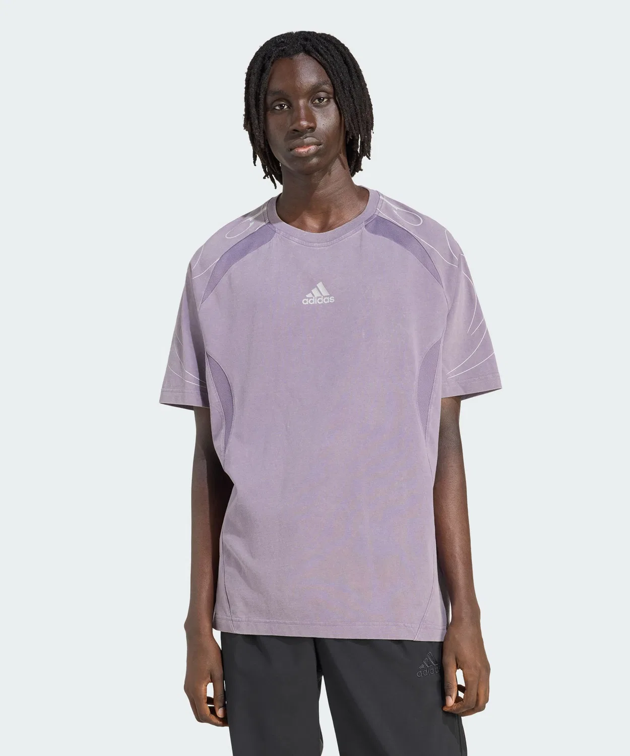Мужская футболка с графическим принтом Adilenium Team Geist Adidas, Violet