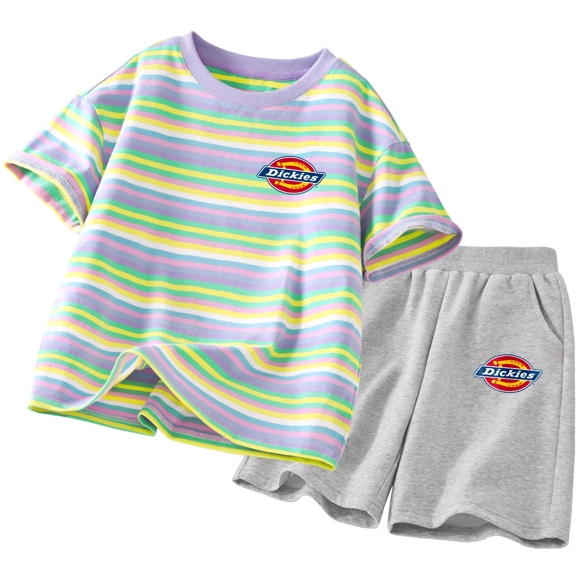 Детский спортивный комплект с принтом S Logo K Sweetheart Green+S Logo K Gray Dickies, Green/Gray — фото 3
