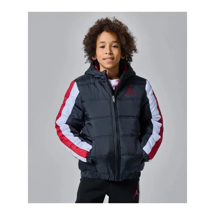 Детский пуховик с длинным рукавом Jordan Puffer Nike, Оливковый