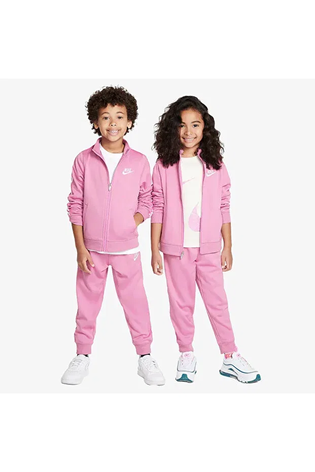 Детский спортивный костюм для девочек однотонный Nike, Pink