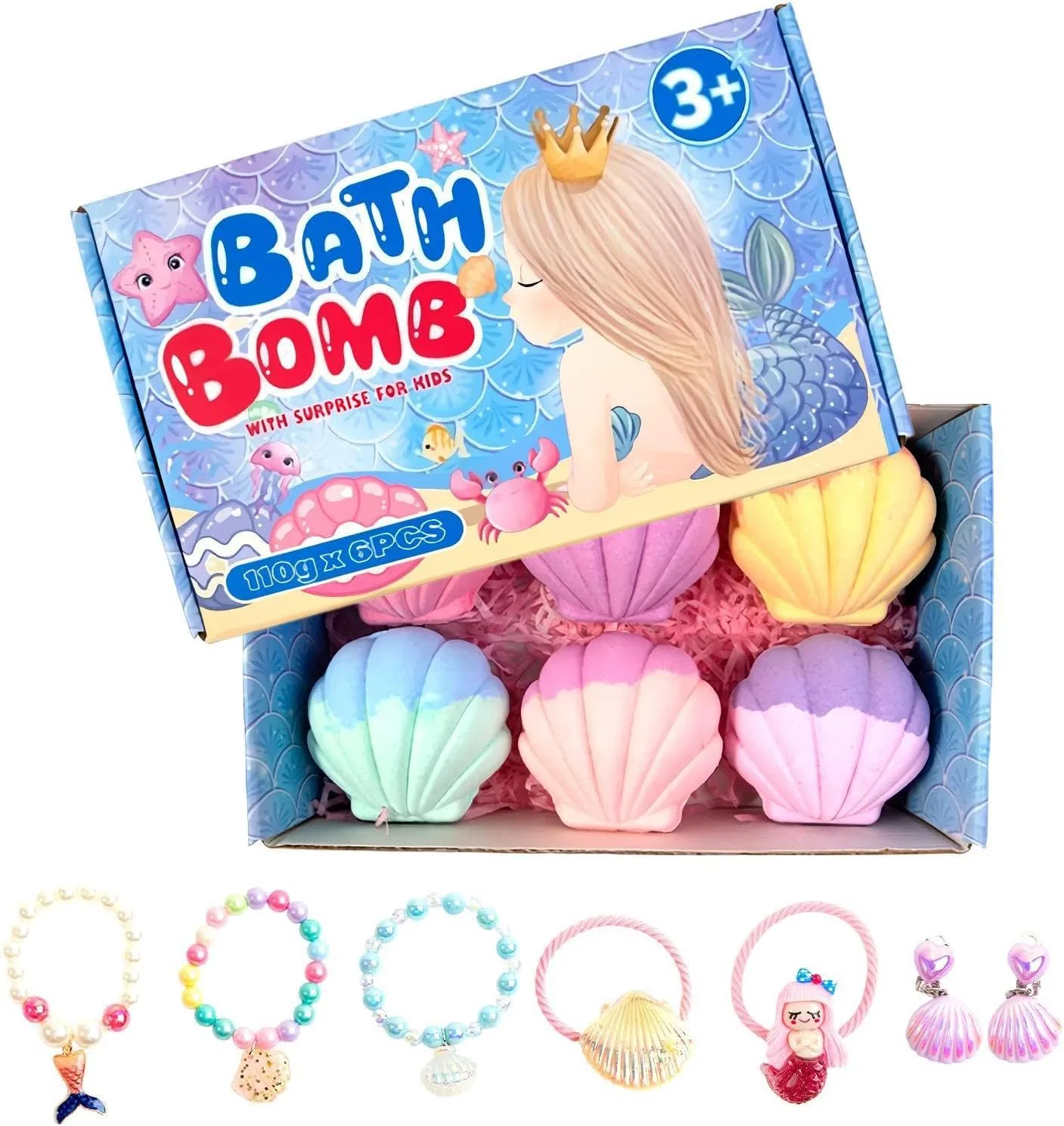 Schaumbad с игровой бомбочкой для ванны, 6 шт, Jubilofex