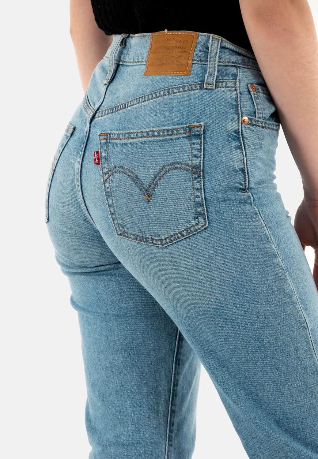 Женские джинсы прямого кроя Ribcage Straight Ankle Levi's, Cool Winner — фото 3