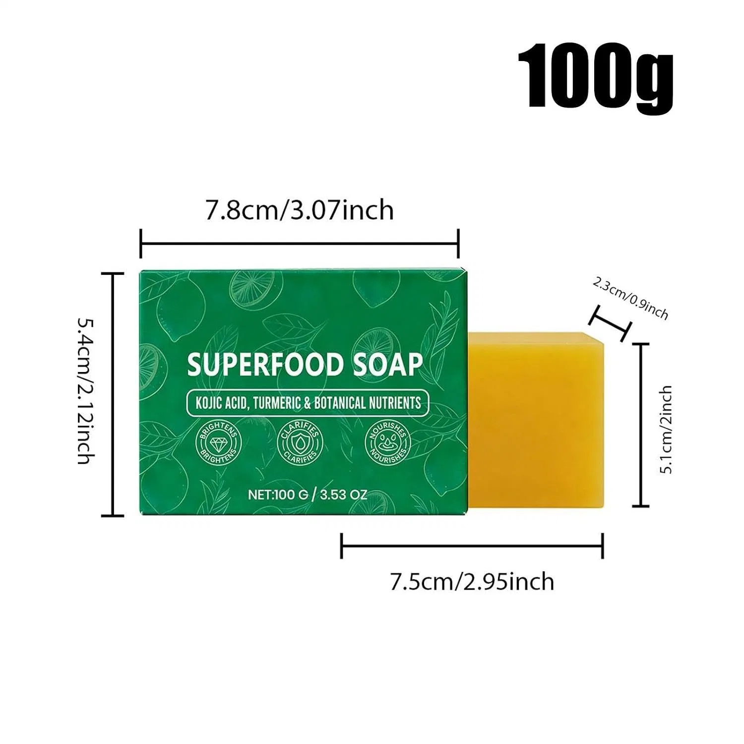Умывание для лица, Brightening Facial Cleanser, 100 г, Mehrfarbig Generisch — фото 2