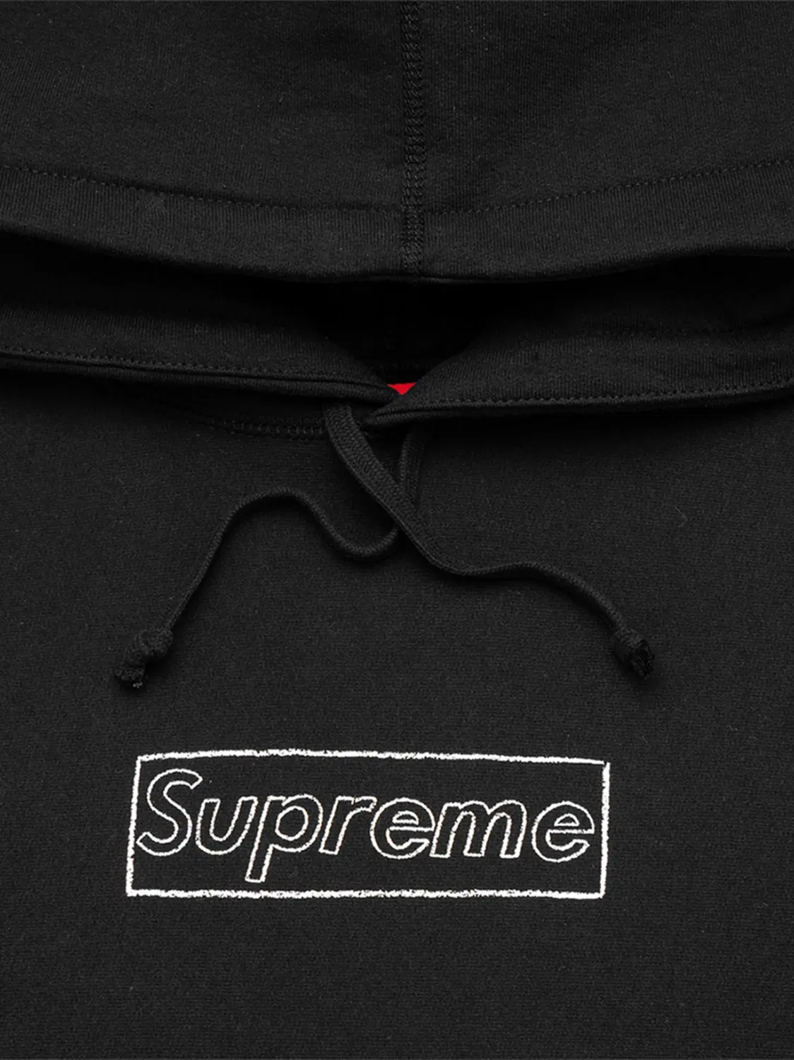 Supreme Худи Kaws Chalk Logo Черный — фото 3