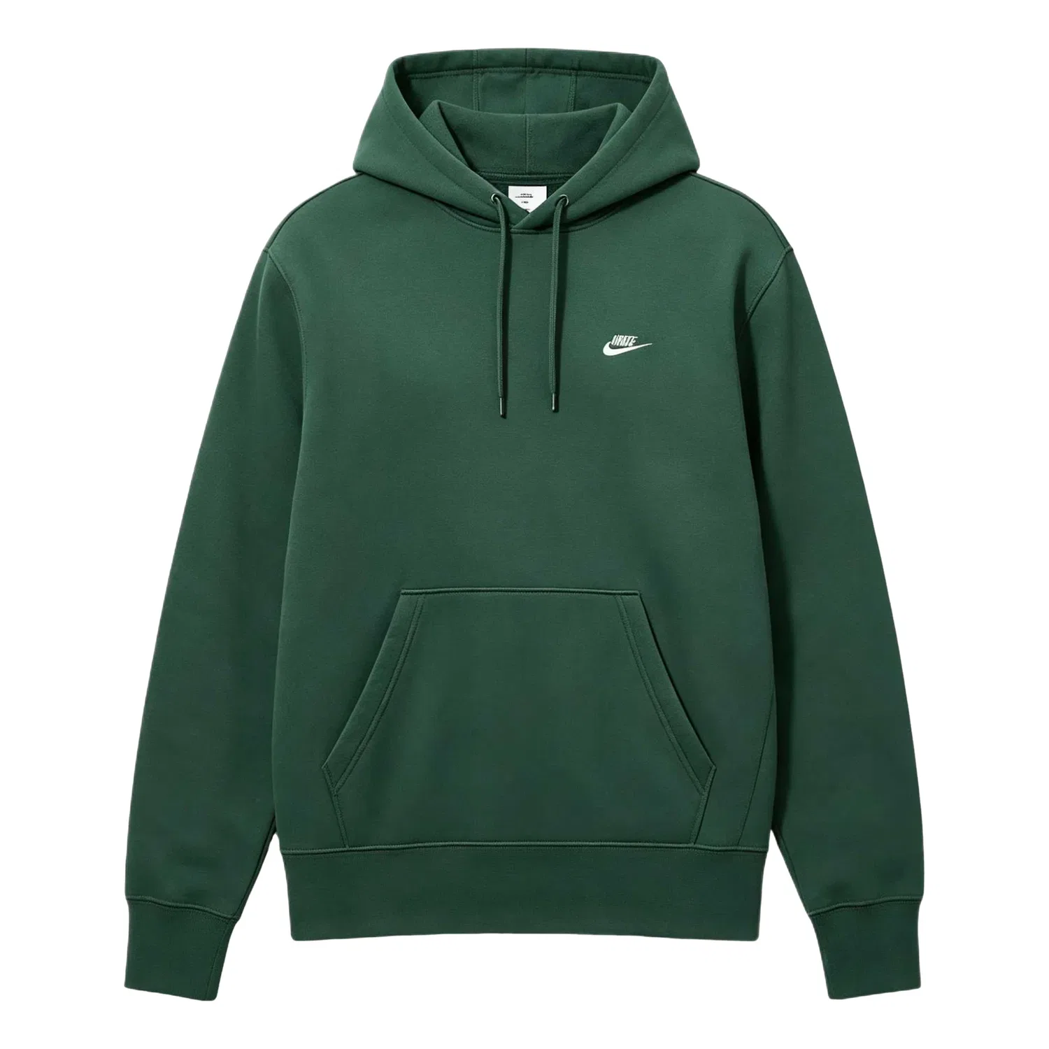 Мужское худи Nike Club Fleece с принтом, зеленый