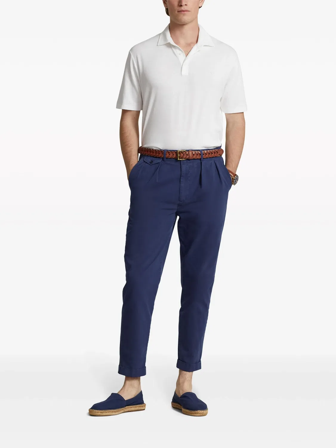Футболка с коротким рукавом и вышивкой Pony Polo Ralph Lauren, белый — фото 4