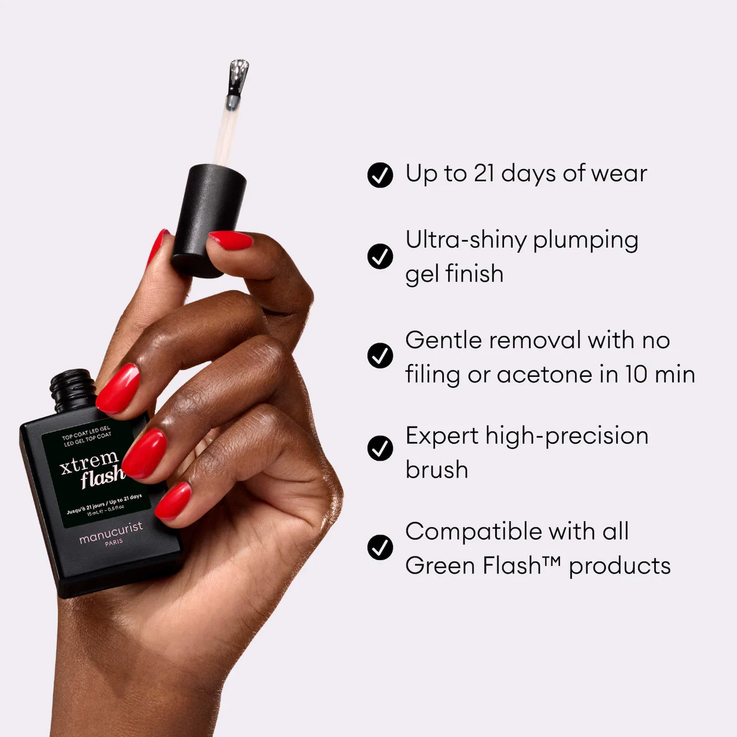 Набор для ухода за ногтями Xtrem Flash Manucurist, Hortencia & Poppy Red — фото 3