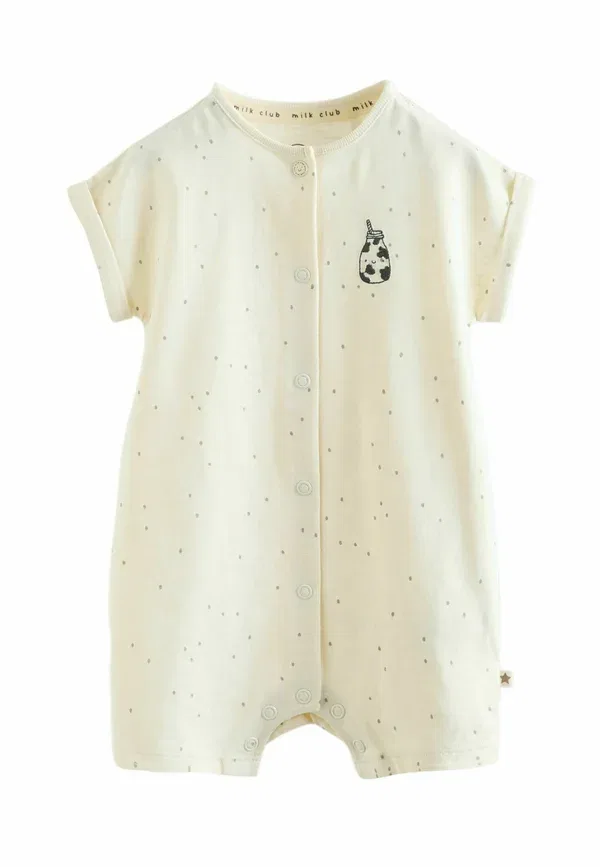 Комплект из 4 комбинезонов, хлопок, Unisex 4 pack, Next, Neutral milk club embroidered, нейтральный — фото 3