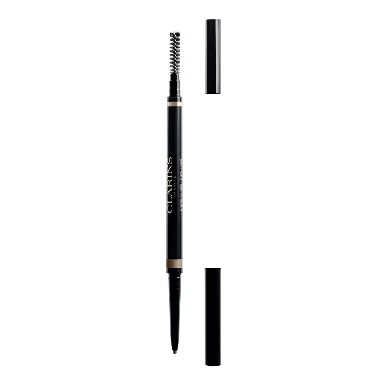 Карандаш для бровей с кисточкой, 0,06 г, с экстрактом мастики, CLARINS, 04 Dark Brown — фото 3