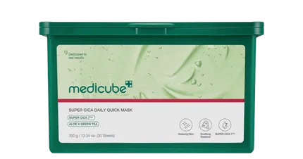 Маска для лица ежедневная быстродействующая Medicube Super Cica Daily Quick Mask