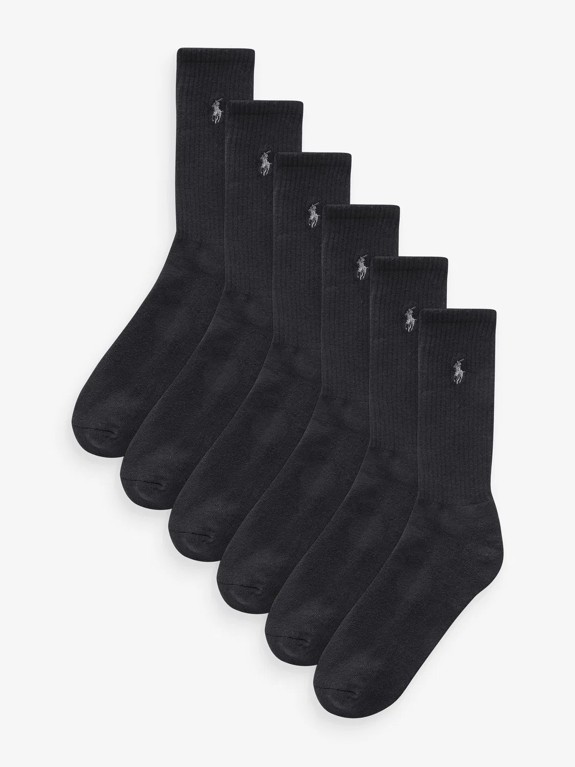 Носки повседневные Polo Ralph Lauren Black Chrome, черные
