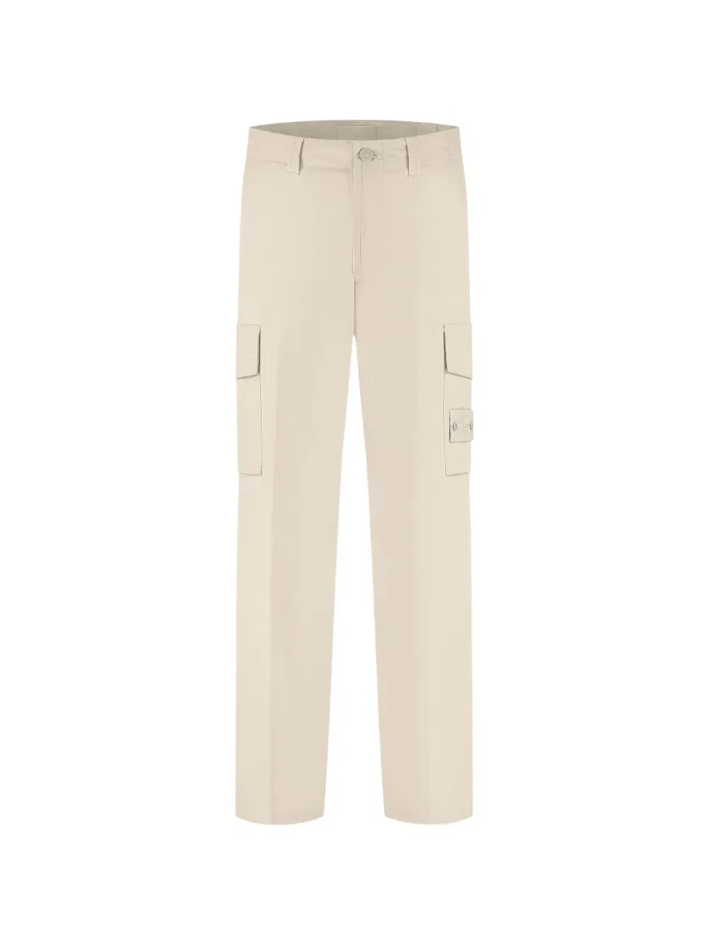 Брюки карго с нашивкой в виде логотипа Stone Island, бежевый