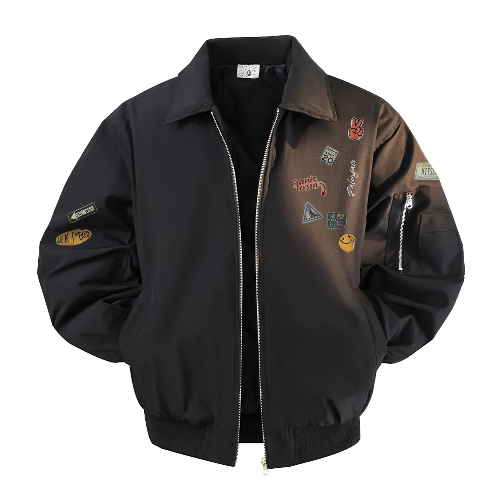 Детское пальто с лацканами Unisex Lapel Moderate, PAL ONGACO, Black