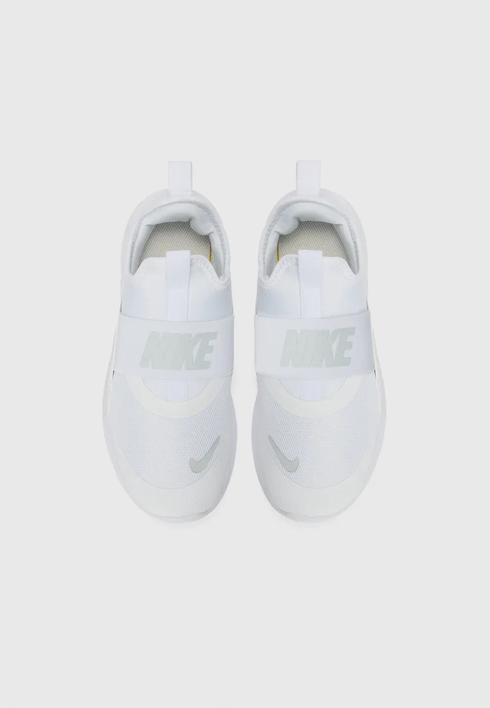 Кроссовки Flex Runner 4 унисекс - для бега по улицам Nike Performance, White/Platinum-Coloured/White — фото 4