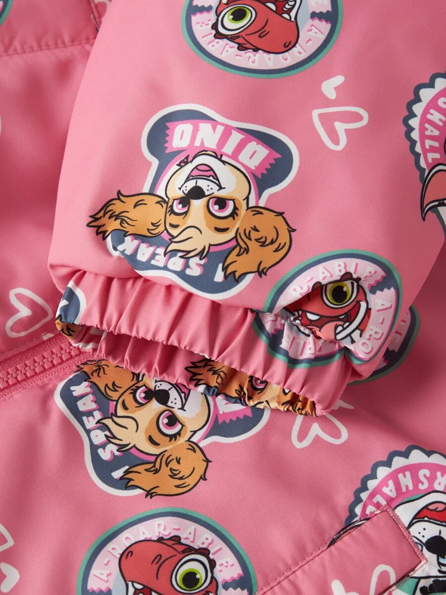 Куртка NAME IT Between-Season Jacket 'NMFMaxi Paw' в нежно-розовом цвете — фото 3