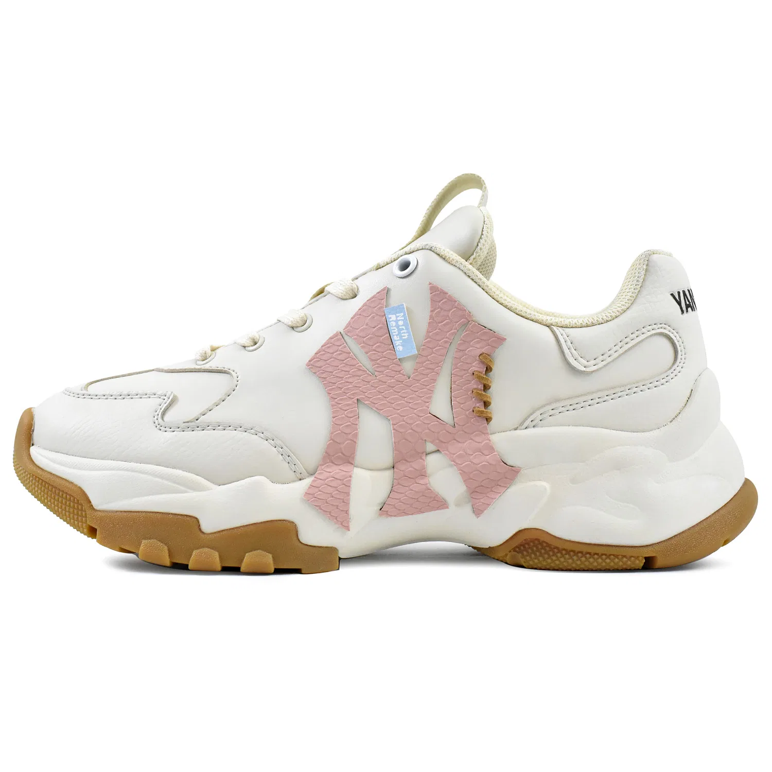 Детские кроссовки-чунки с низким верхом Big Ball Chunky MLB, Beige — фото 4
