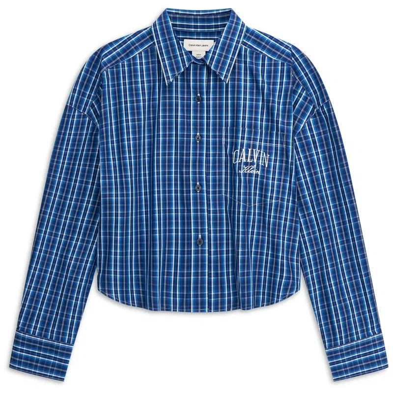 Женская рубашка с отложным воротником Calvin Klein, Royal Blue