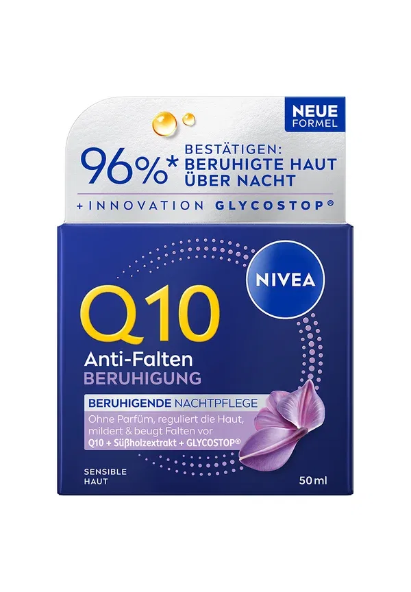 Ночной крем Q10 Anti-wrinkle Calming Night Care Nivea, 50 мл, transparent, прозрачный — фото 3