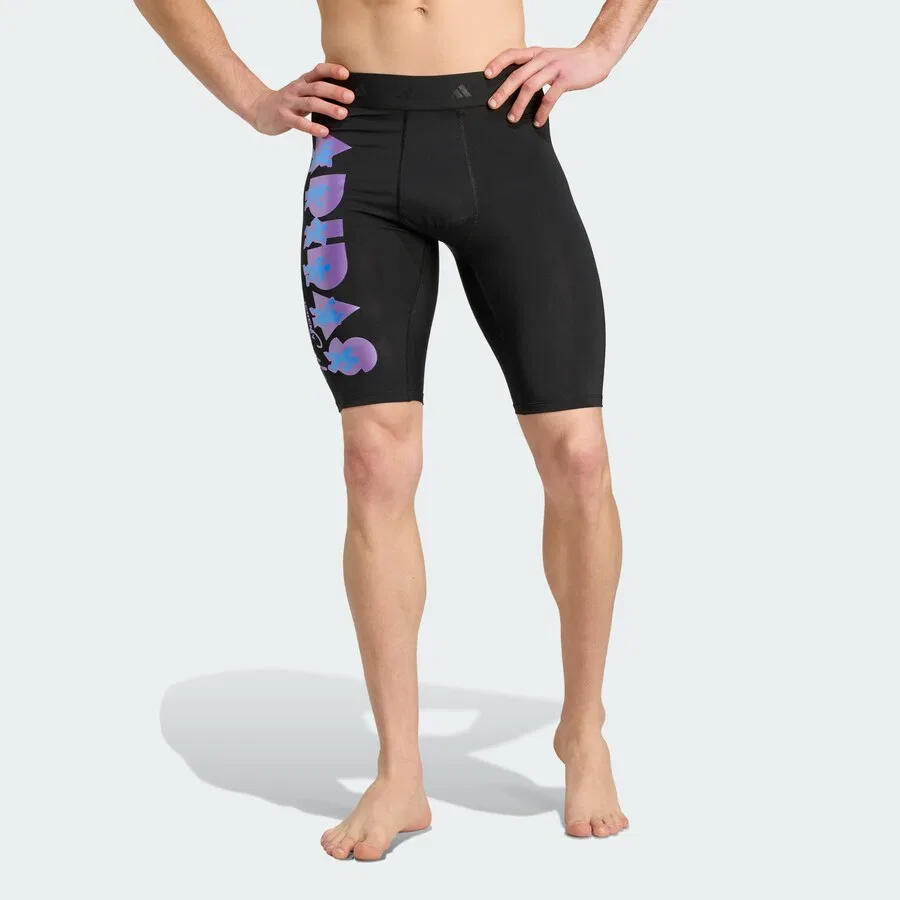 Спортивные шорты-скинни ADIDAS PERFORMANCE 'Adidas x Jeremy Scott' черного цвета — фото 2