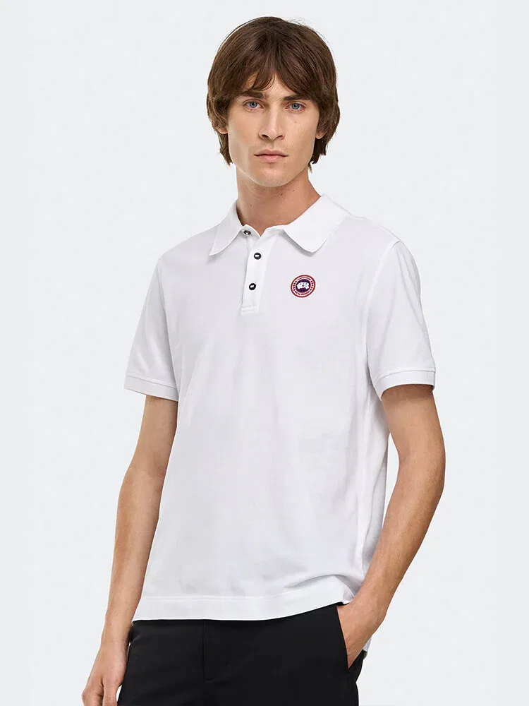 Футболка поло из хлопка Beckley Polo CANADA GOOSE, White