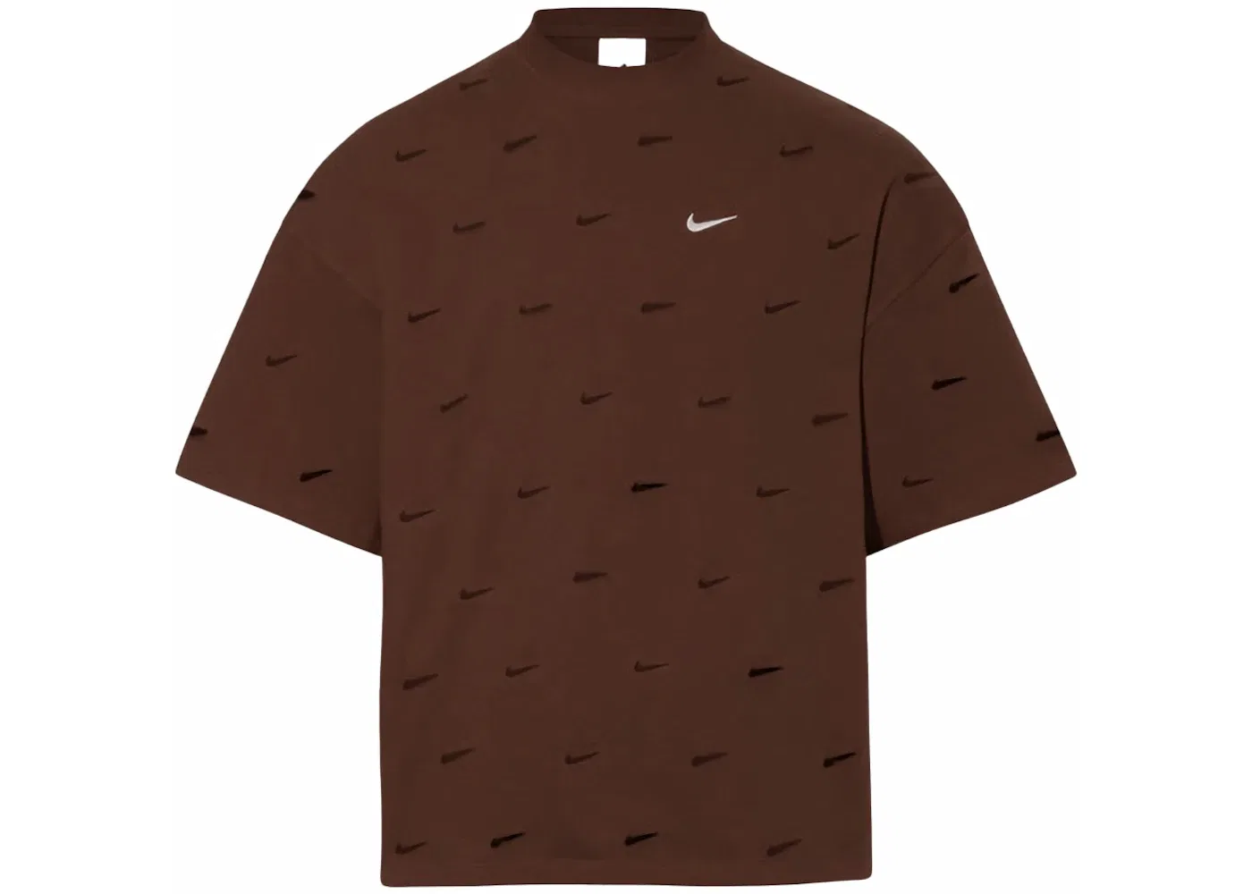 Женская футболка с принтом Jacquemus x Nike Le Swoosh T shirt, Brown