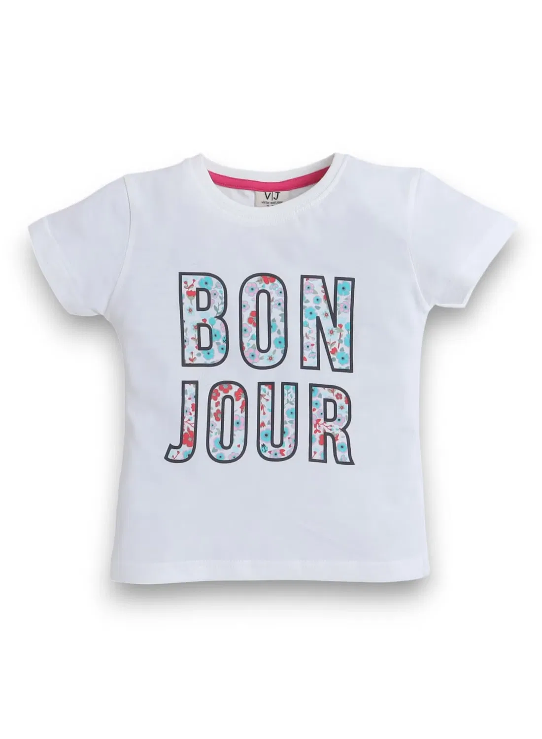 Комплект пижамный с принтом, модель Printed T-Shirt and Pyjama Set Victor And Jane, белый — фото 2