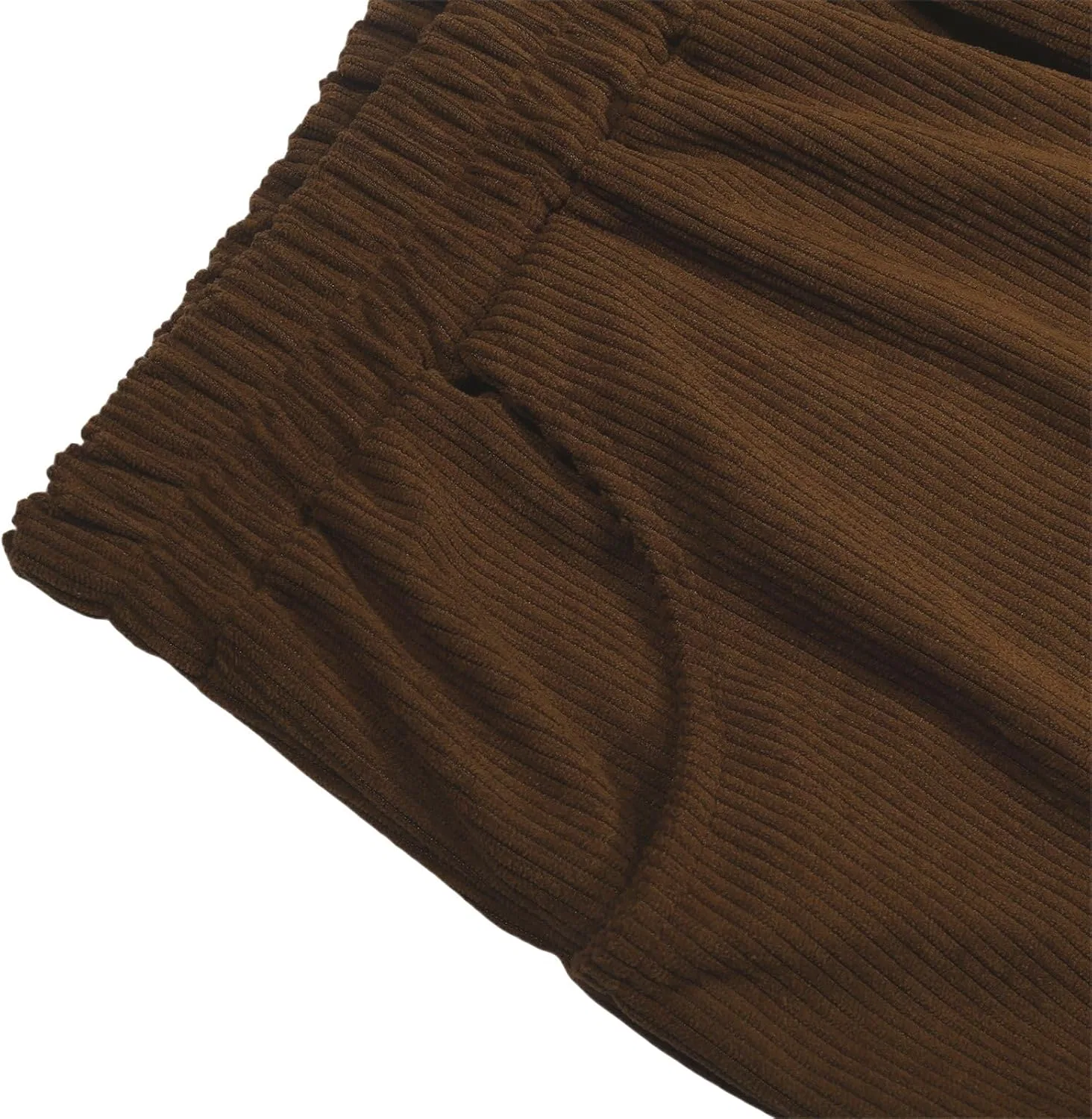 Мужские широкие брюки из вельвета на резинке, Vintage Pant, кофейный — фото 4