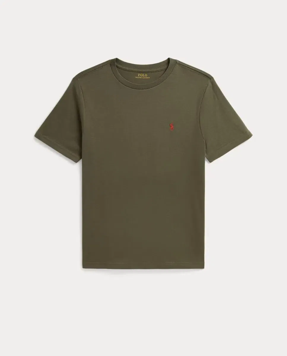 Детская футболка для девочек хлопковая Polo Ralph Lauren, Verde Militar