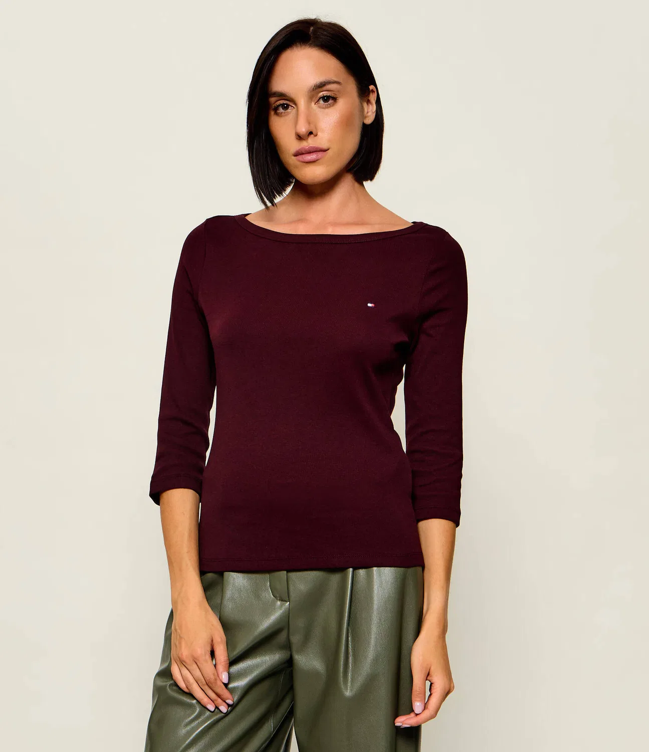 Блузка с рукавом 3/4 Cody Tommy Hilfiger, Bordeaux
