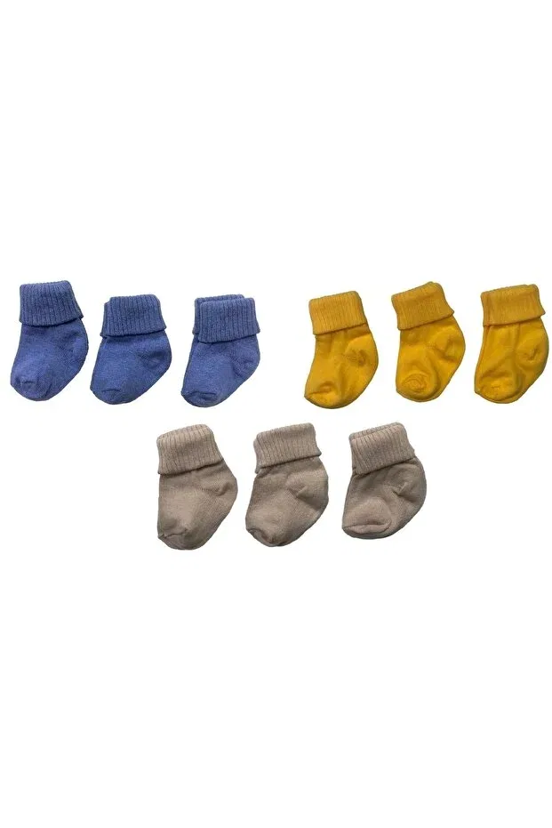 Детские носки для мальчиков хлопковые Basics Neocotton, Sax-Blue-Brown-Yellow