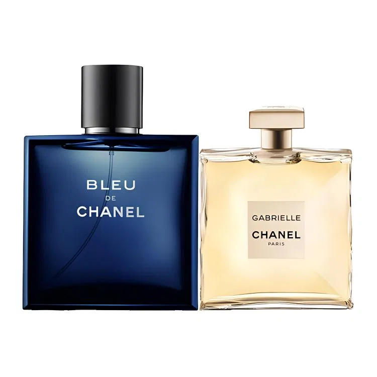 Набор мужского и женского парфюма CHANEL, Azure и Gabrielle, 50мл+35мл, CHANEL, Blue — фото 3