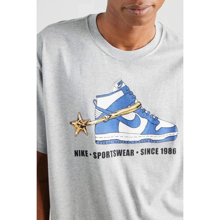 Футболка с принтом M90 Vintage Stirrup Nike, Серый — фото 3