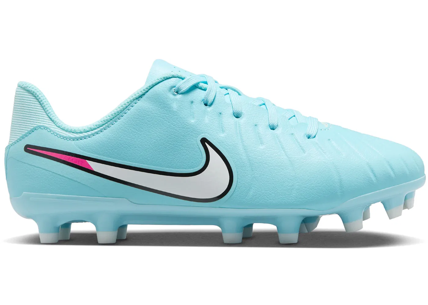 Детские бутсы с мягким верхом Nike Tiempo Legend 10 Academy FG/MG, Copa/White