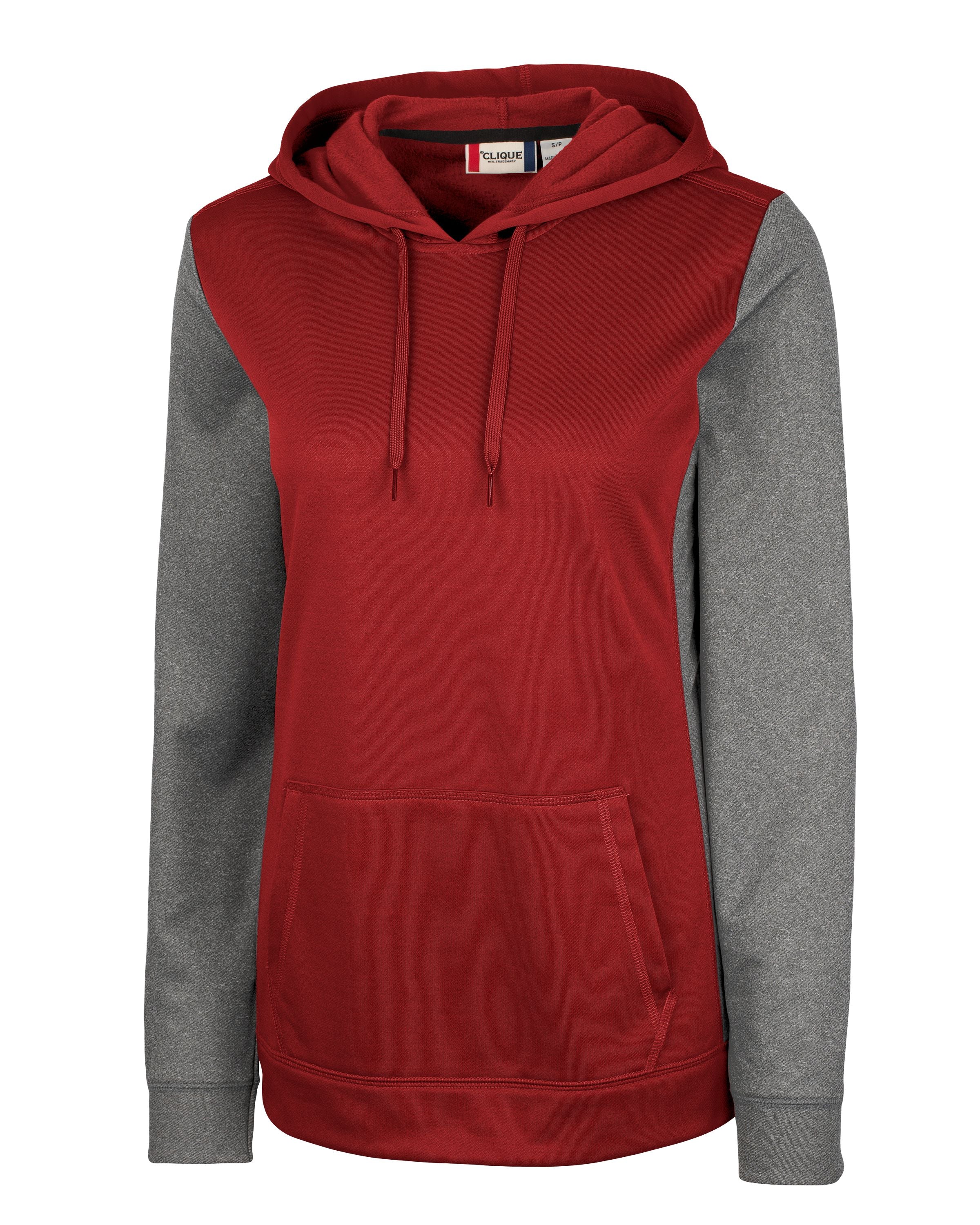 

Женский пуловер Clique Helsa Sport с цветными блоками, цвет cardinal red