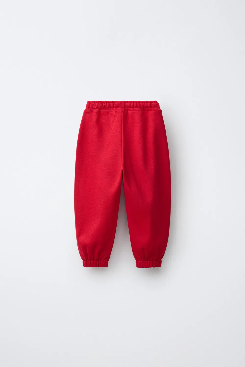 Плюшевые брюки с вышивкой в виде ромашек ZARA, Red — фото 2